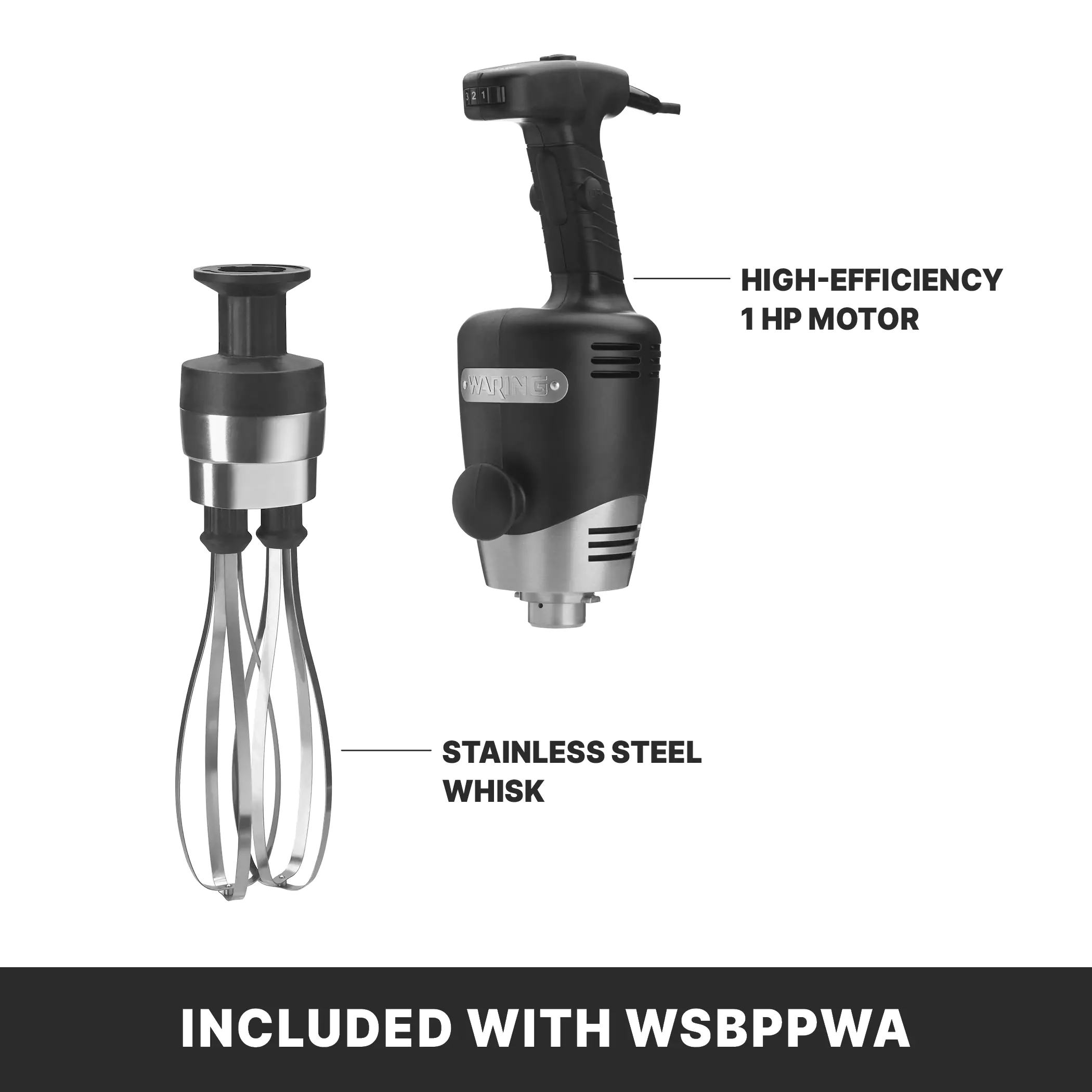 Heavy-Duty Big Stik Power Pack with 10" Whisk Attachment